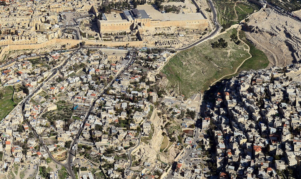 The Western Wall bustling with visitors and worshippers
