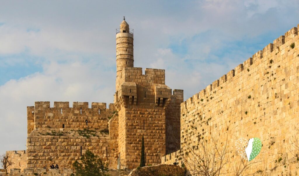 A panoramic view of Jerusalem's Old City at sunset