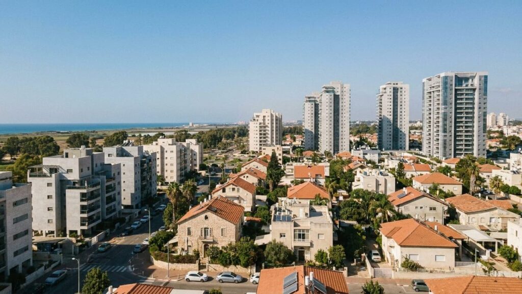 View of Hadera in Israel