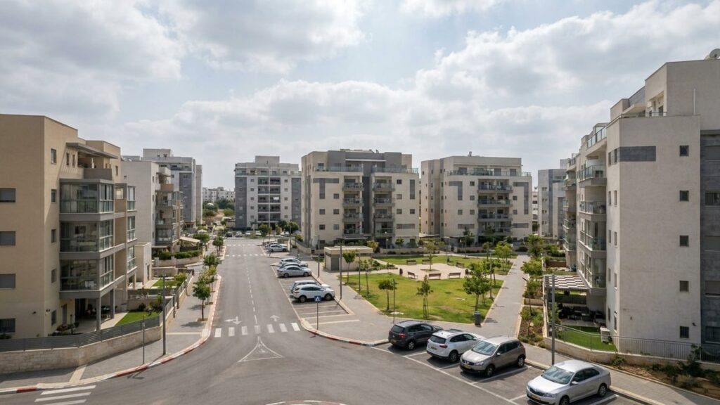 View of Kiryat Ata in Israel