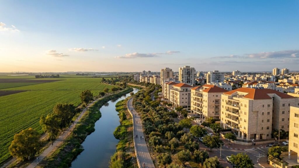 View of Kiryat Bialik in Israel