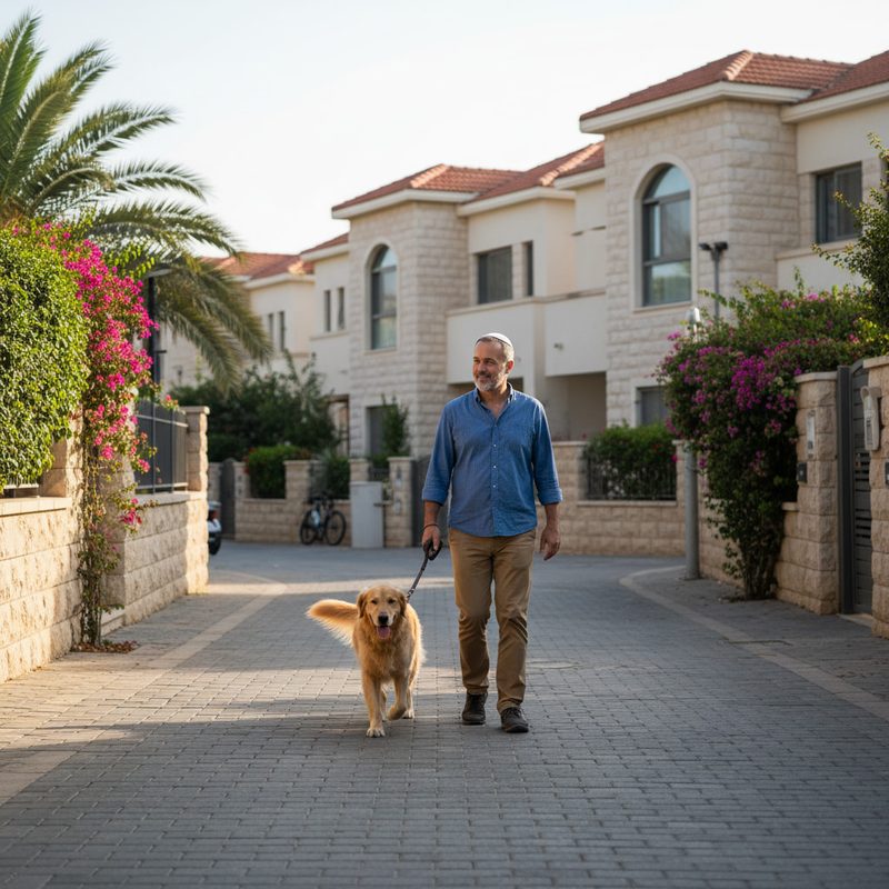Residential neighbourhood in Kiryat Ekron