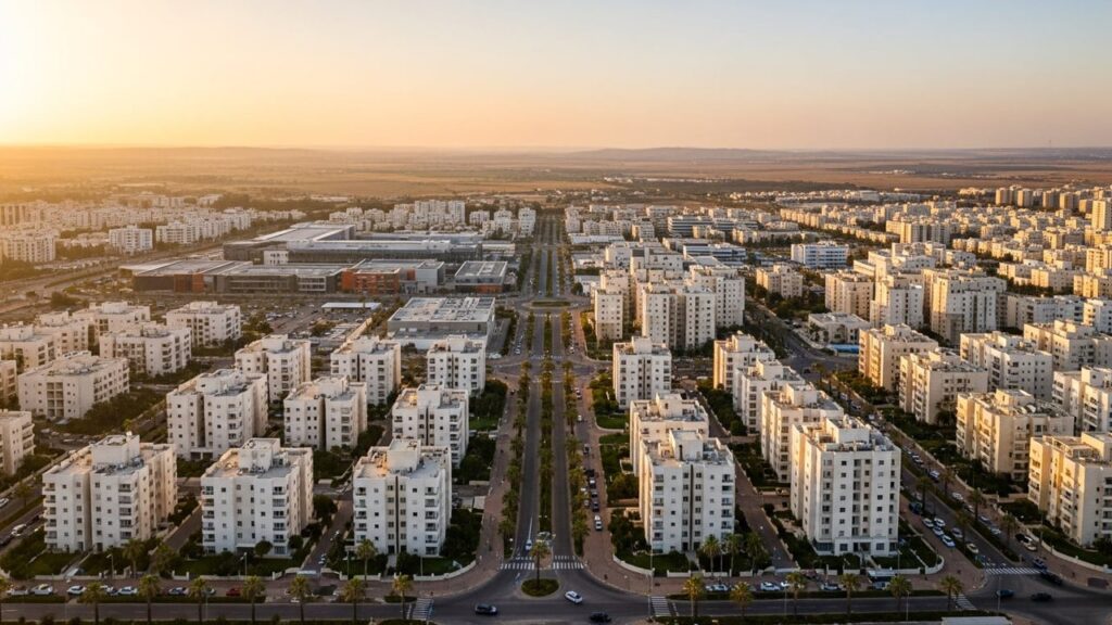 View of Kiryat Gat in Israel