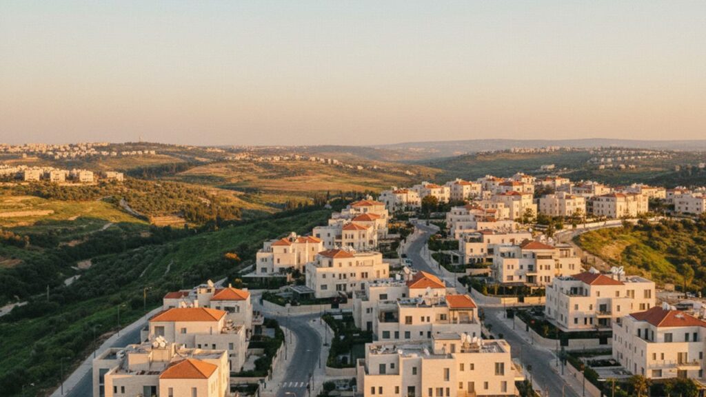 View of Modi'in-Maccabim-Re'ut in Israel