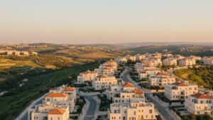 View of Modi'in-Maccabim-Re'ut in Israel