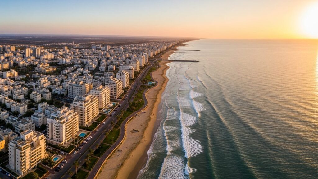 View of Nahariya in Israel
