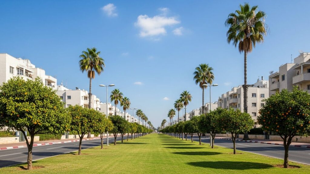 View of Petah Tikva in Israel