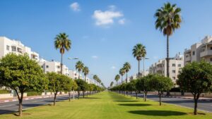 View of Petah Tikva in Israel