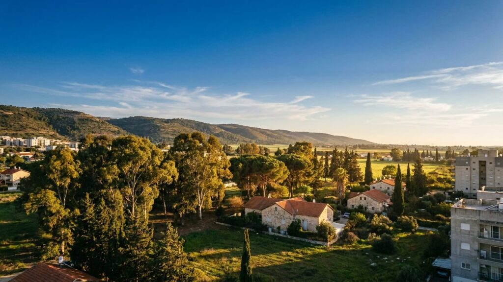 View of Rosh HaAyin in Israel