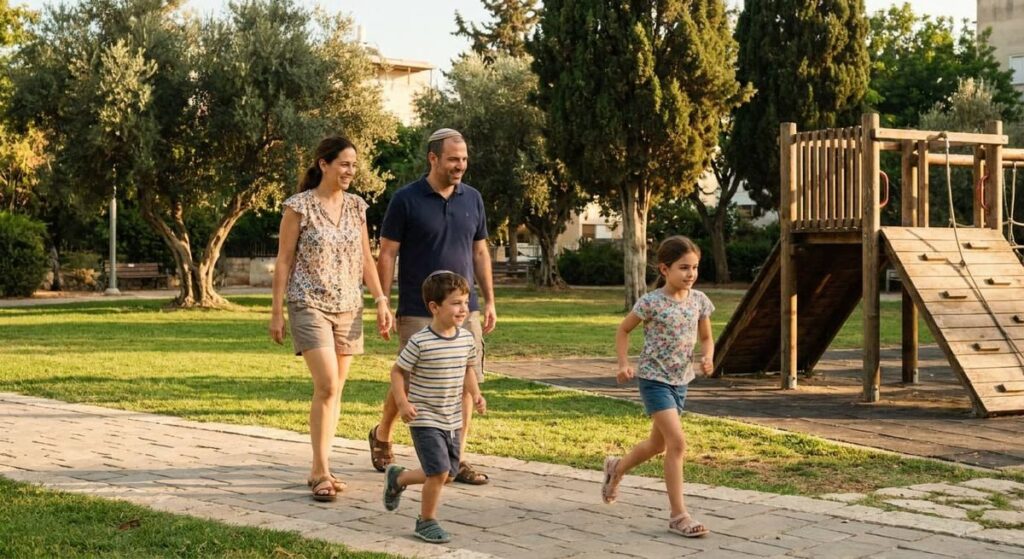 Residential neighbourhood in Tel Aviv