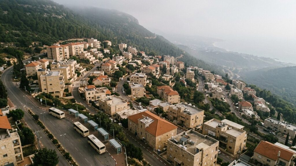 View of Tirat Karmel in Israel