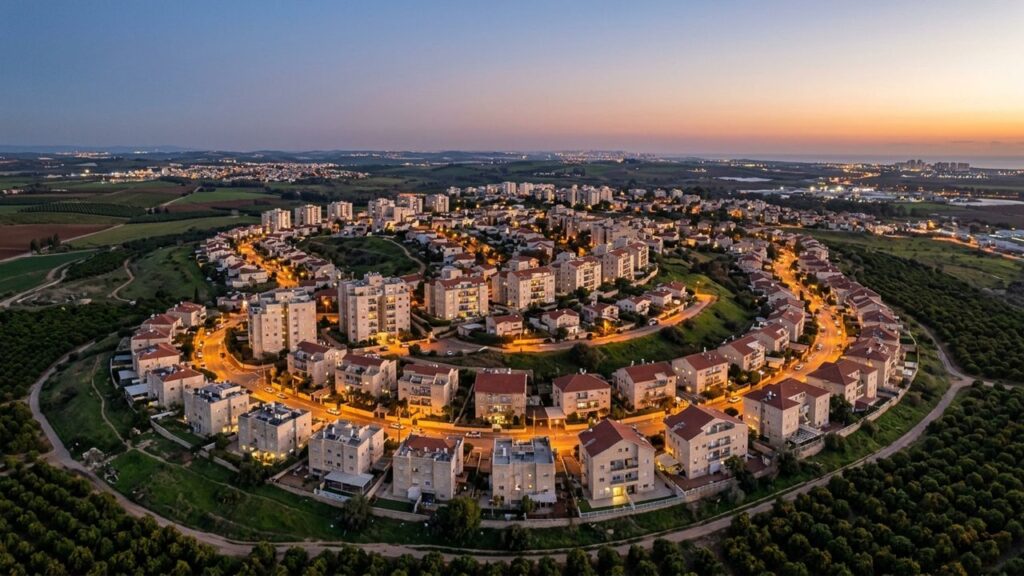 View of Yehud-Monosson in Israel