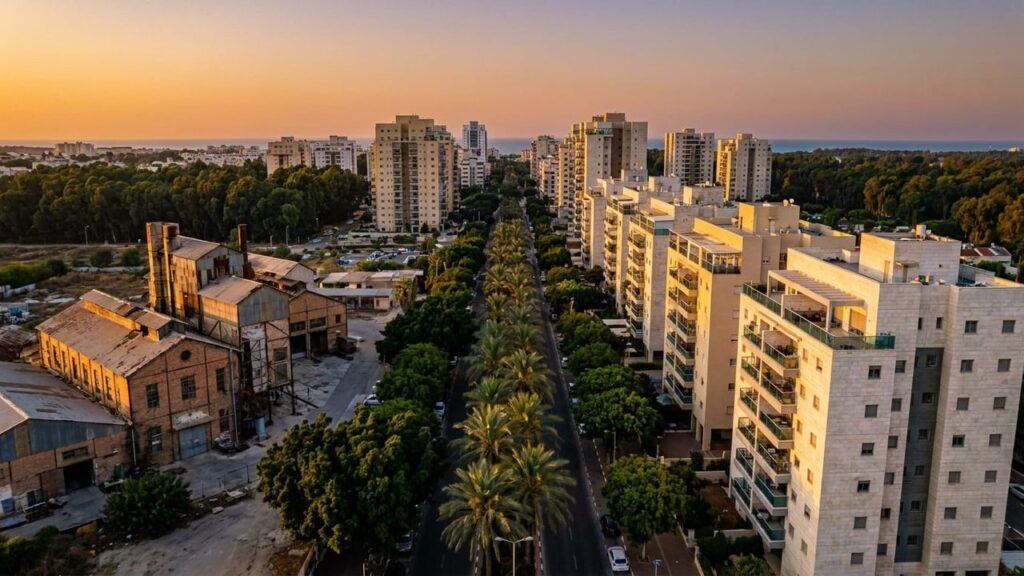 View of Zichron Yaakov in Israel
