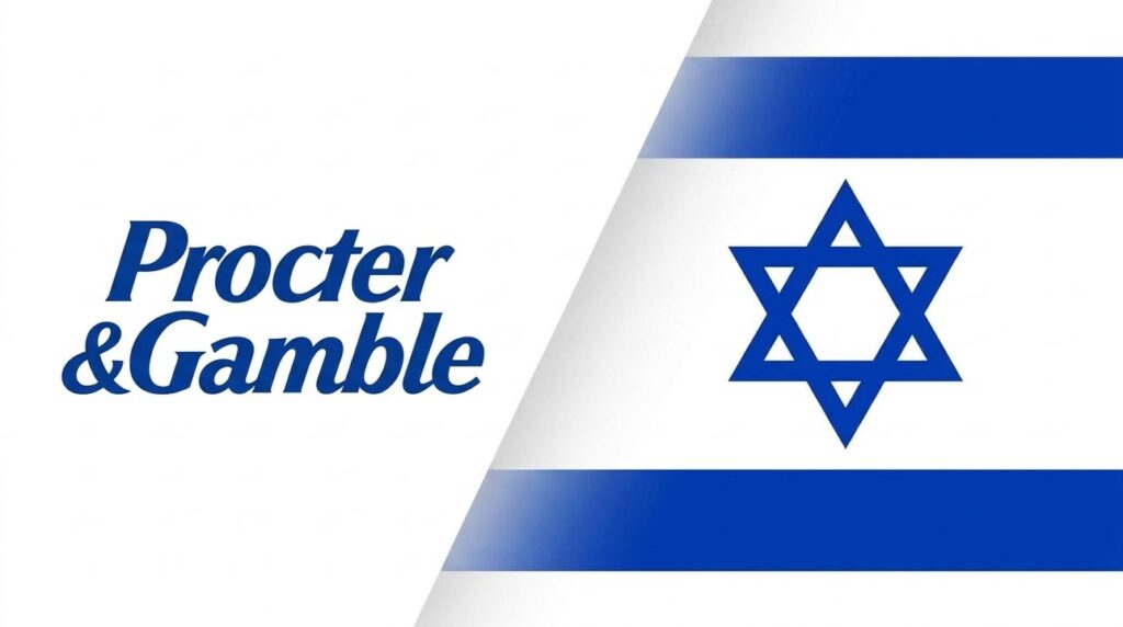 Brand cover showing Procter Gamble logo and Israeli flag graphic.